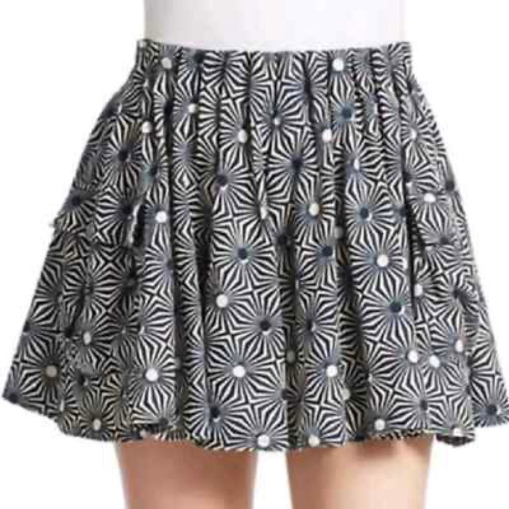 Free People Women's So Much Sun Skirt Pleated Mini Geometric Small